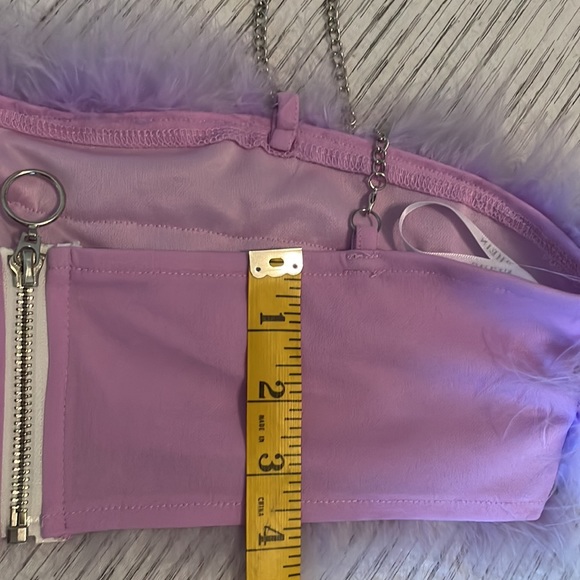 SHEIN Lavender Y2K Feather Top - Picture 10 of 11